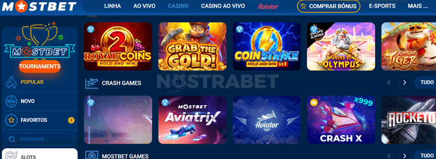 jogos de cassino mostbet