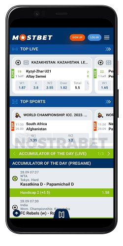 mobile app mostbet
