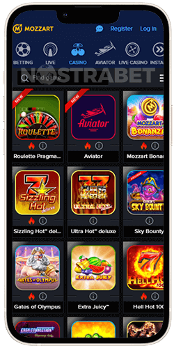 Mozzart Kenya iOS Casino Games