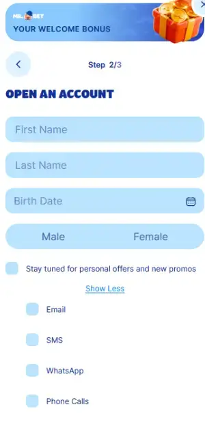 Mr.Bet registration