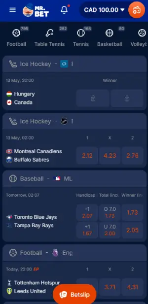 Mr Bet sportsbook