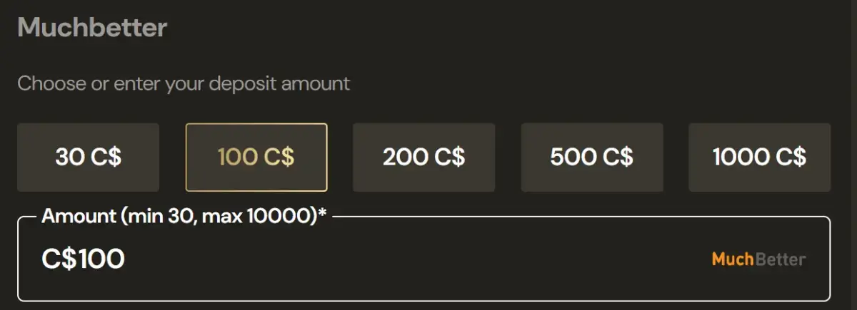 Muchbetter casino deposit