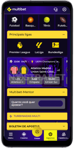 Versão móvel do Multibet