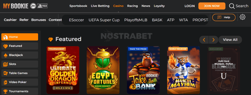mybookie casino games
