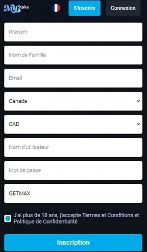 mystake caisno saisissez le code bonus
