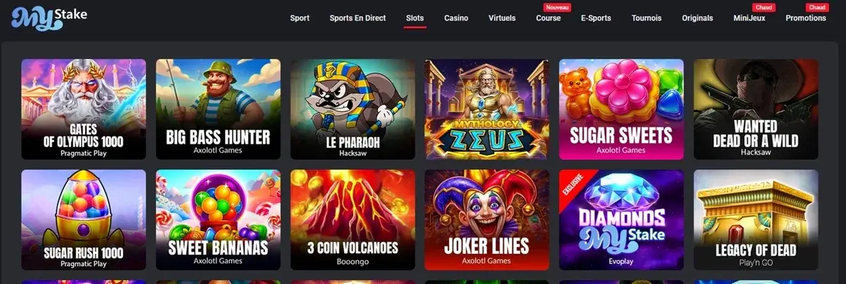 mystake casino page d'accueil des jeux