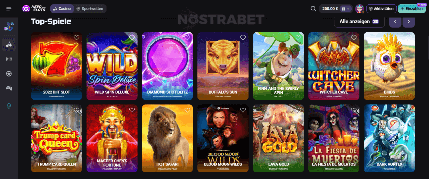 Need for Slots Casino Spiele-Portfolio