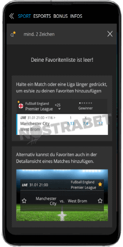 Suche nach Neobet-Android-Apps