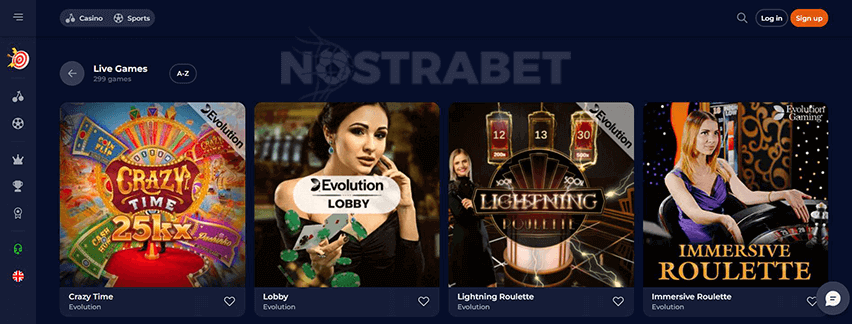 Ninecasino Live Dealer Games