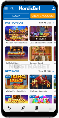 nordicbet android app casino