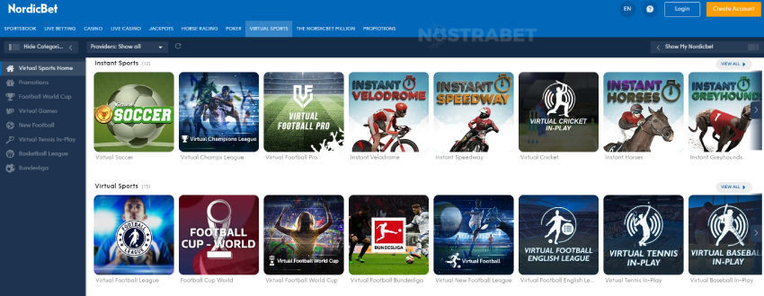 nordicbet virtual sports
