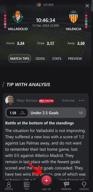 nostrabet Add tip button