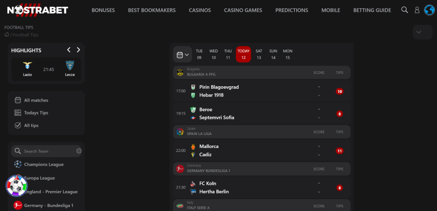 WinDrawWin vs PredictZ - Top European Leagues Predictions and Tips