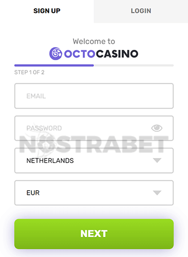 Octocasino Registration Form