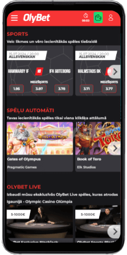 olybet mājas lapa android
