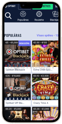 optibet tiešraides kazino operētājsistēmā ios