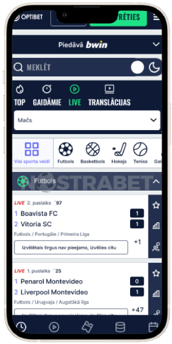 optibet sporta tiešraides operētājsistēmā ios