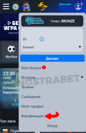 Palms bet верификация меню