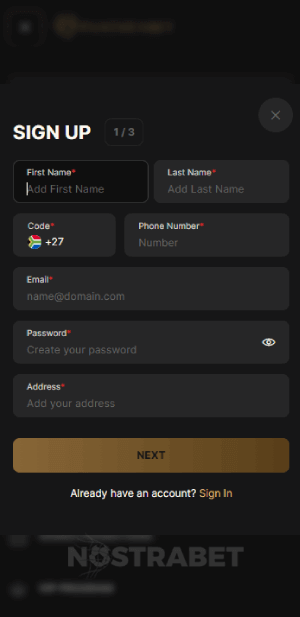 Pantherbet registration