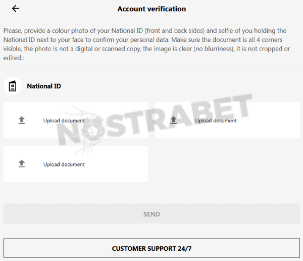 parimatch account verification