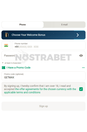 Parimatch bonus code enter