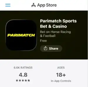 Parimatch iOS app download