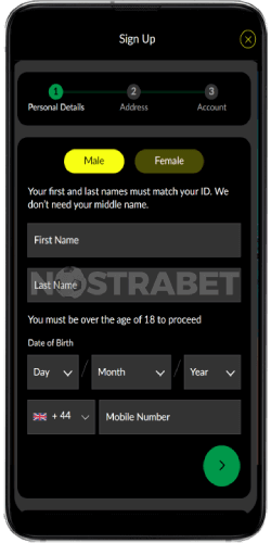 Parimatch mobile registration
