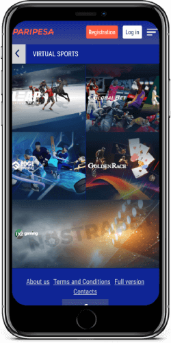 paripesa ios mobile virtual sports