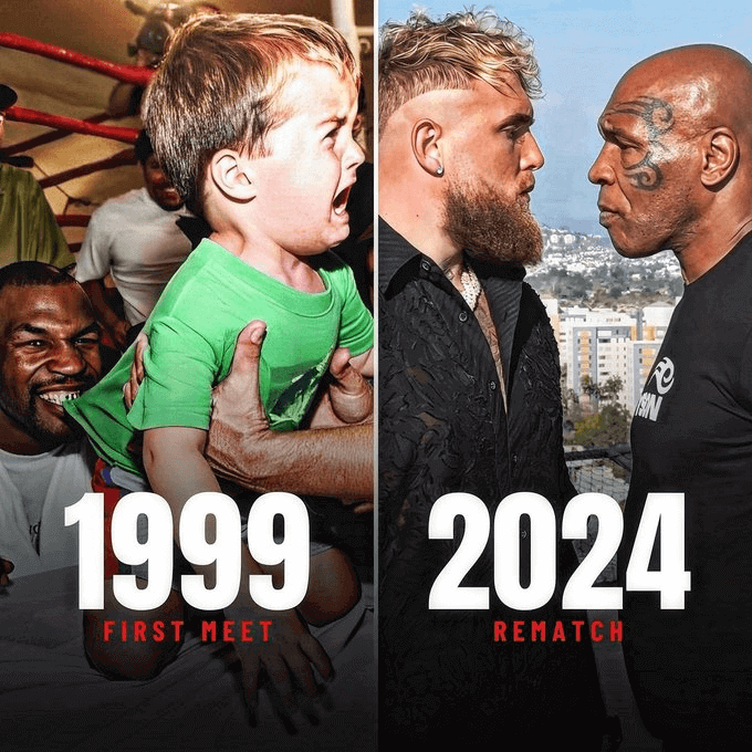 Jake Paul vs Mike Tyson Fight - then and now