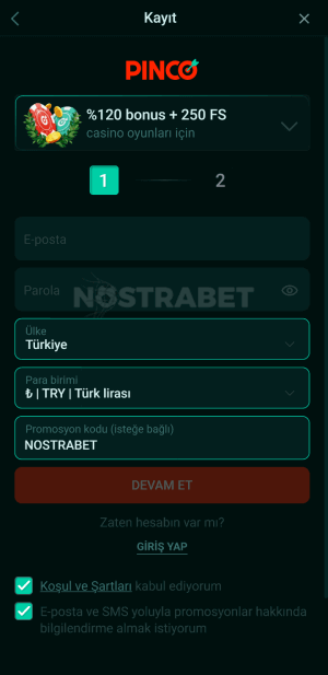 Pinco Türkiye Kaydı