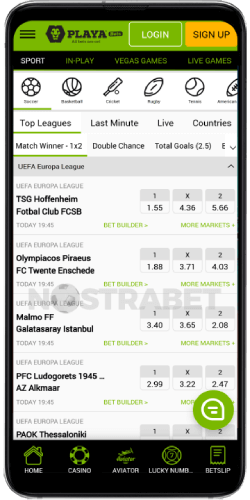 Playa Bets Mobile Version