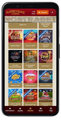 players palace casino mobile app