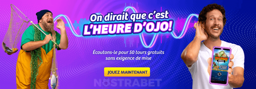 PlayOJO bonus de bienvenue