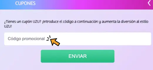 el código de bono playuzu
