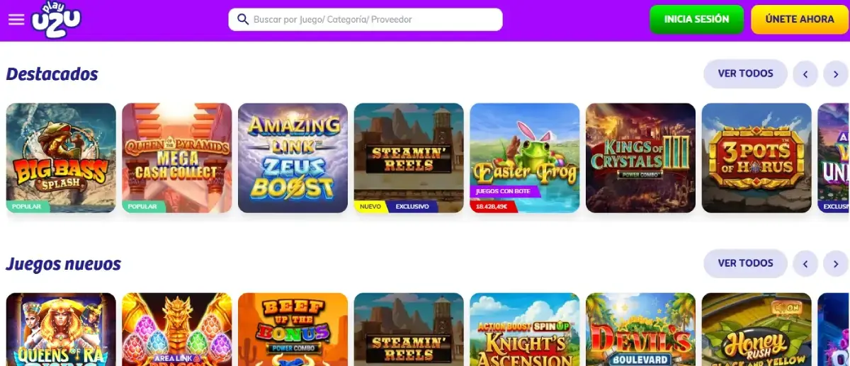 playuzu página principal