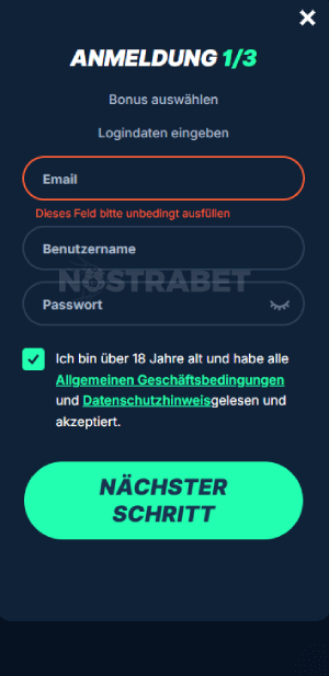 Bewertung der Registrierung und Verifizierung