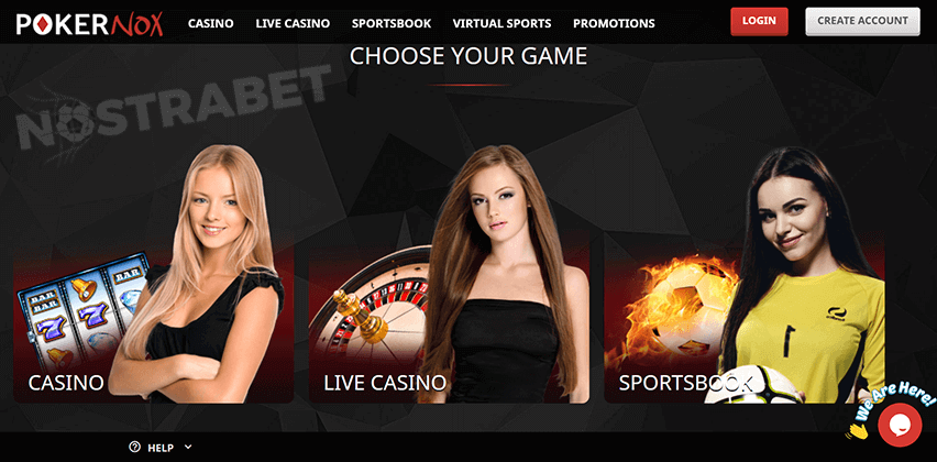 PokerNox Casino Website Design