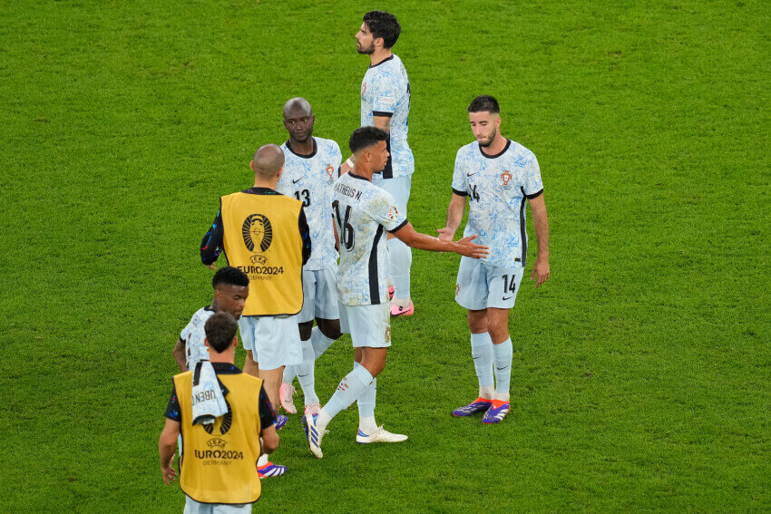 Portugal players at the EURO2024