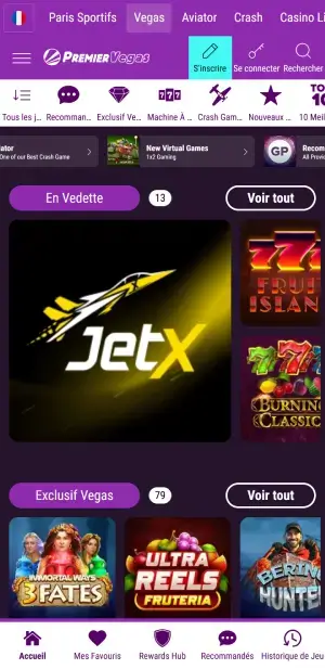 Premier bet jeux de casino