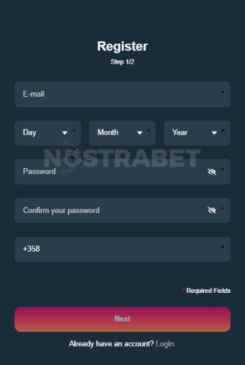 PrimeBetz Registration