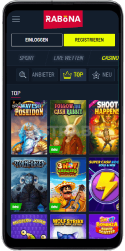 Rabona Casino Mobile Version