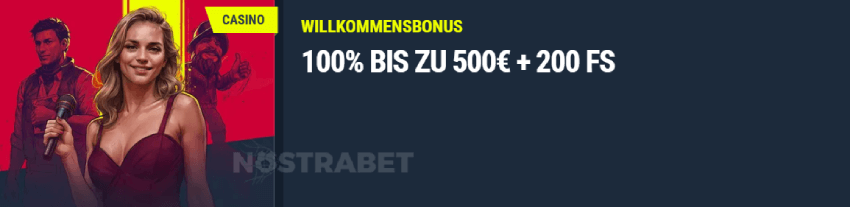 Rabona Casino Willkommensbonus