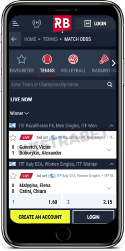 Rabona Live Sports on iOS