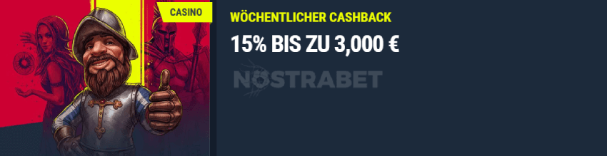 Rabona wöchentliches Cashback