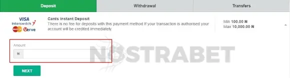 bet9ja deposit request