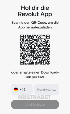 Revolut-Registrierung