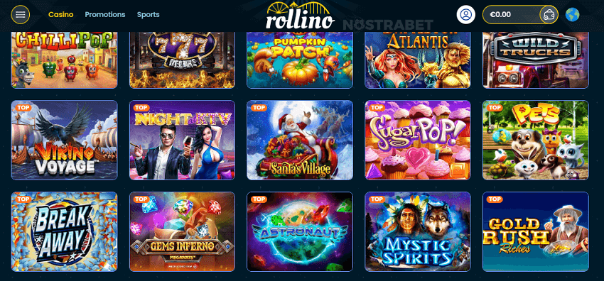 rollino casino games