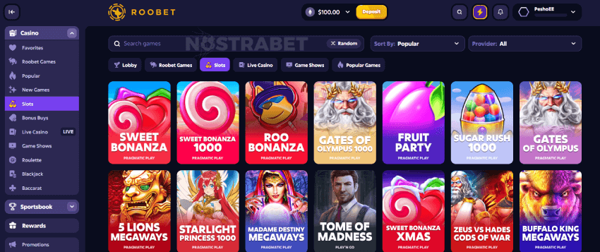 roobet casino slots