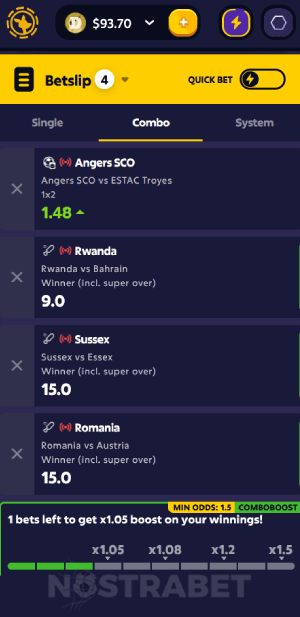 Roobet how to place a bet