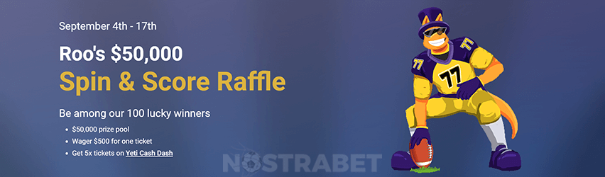 Roobet Spin and Score Raffle
